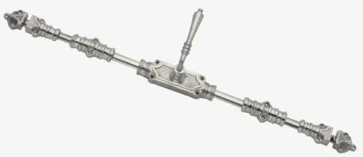 Lever Handle Door Brass Espagnolette Bolt - Upto 9 feet Doors - Left Hand