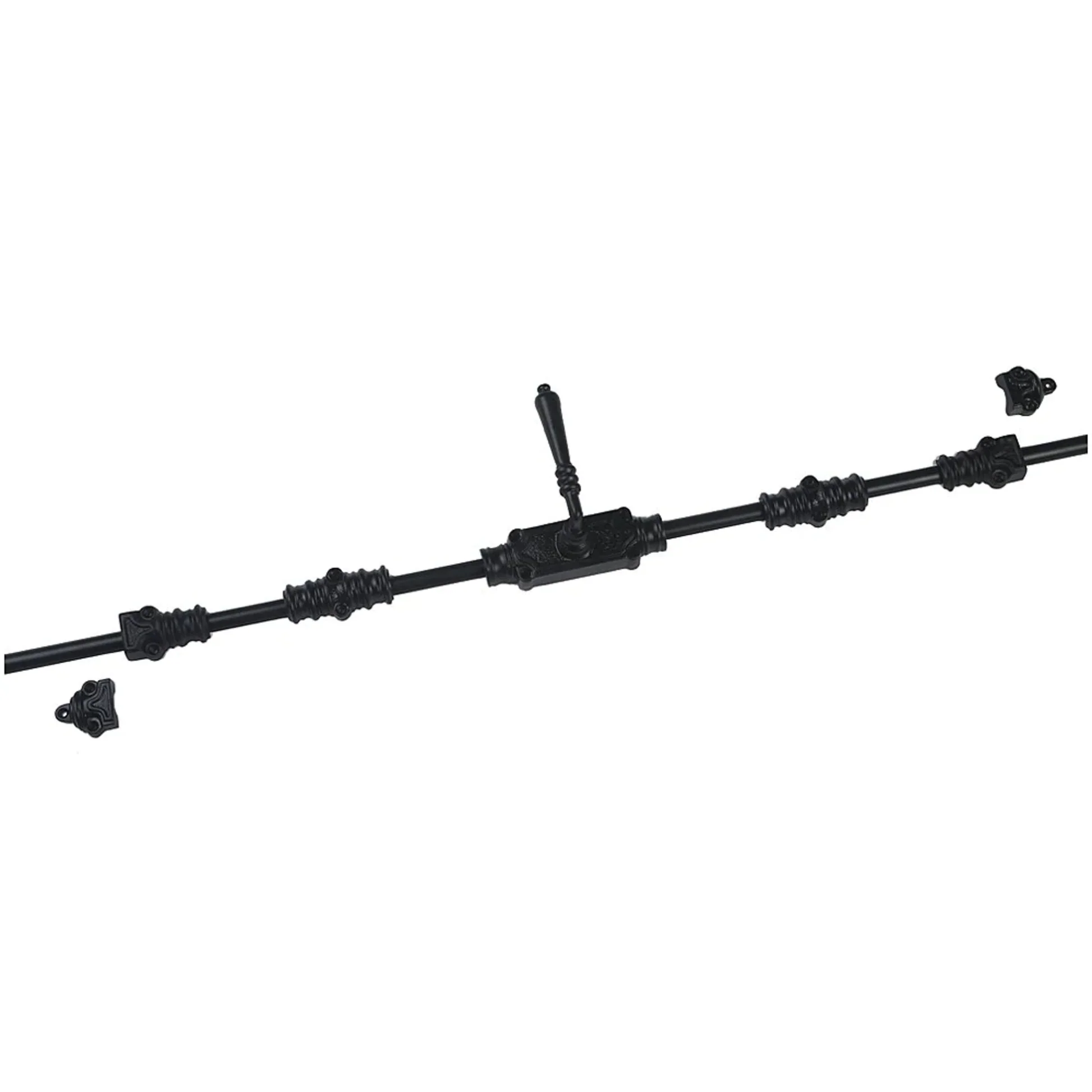 Lever Handle Espagnolette/Crémone Lock Bolt for up to 9' tall Doors/Windows - Antique Black 2 Lever Handle Espagnolette/Crémone Lock Bolt for up to 9' tall Doors/Windows - Antique Black - Image 2