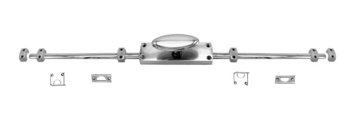 Oval Knob Espagnolette/Crémone Lock Bolt for up to 8.5 Feet High Doors & Windows