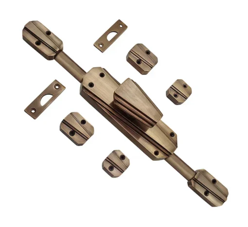 Valentino Antique Brass Espagnolette/Crémone Lock Bolt for up to 8.5 Feet High Doors & Windows - Image 2