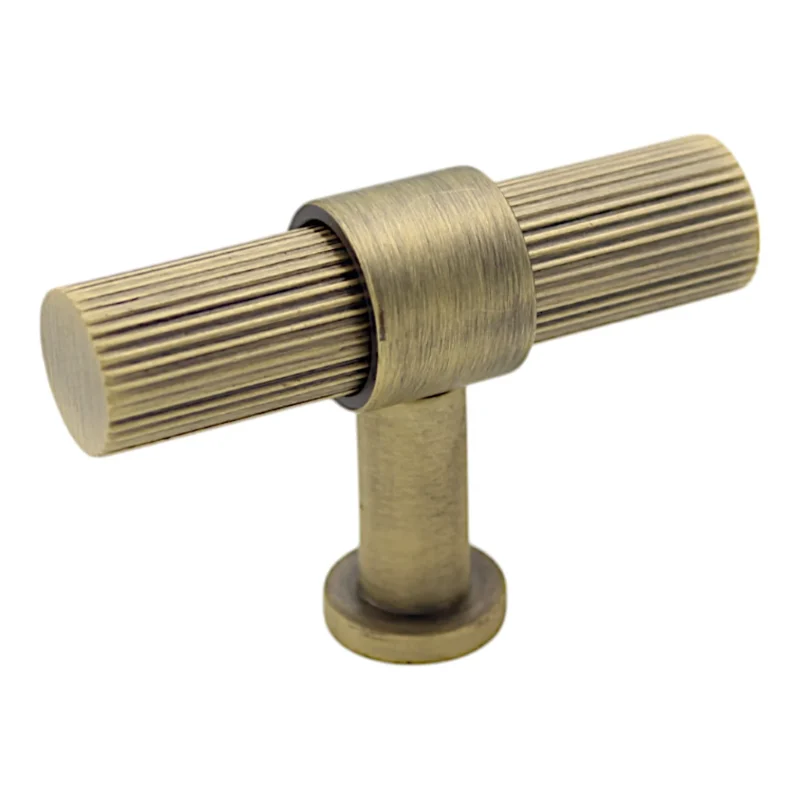 Knurled Linear T Cabinet Handle 3 Knurled Linear T Cabinet Handle