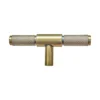 Diamond Knurled T Cabinet Handle - 95mm