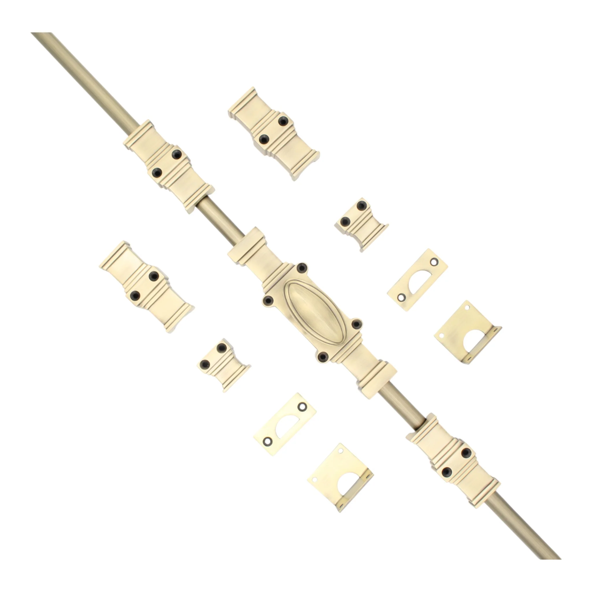 The Windsor Cremone Bolt by Euro Art | Solid Brass Espagnolette Bolt | 2 Finishes 7 The Windsor Cremone Bolt by Euro Art | Solid Brass Espagnolette Bolt | 2 Finishes - Image 7